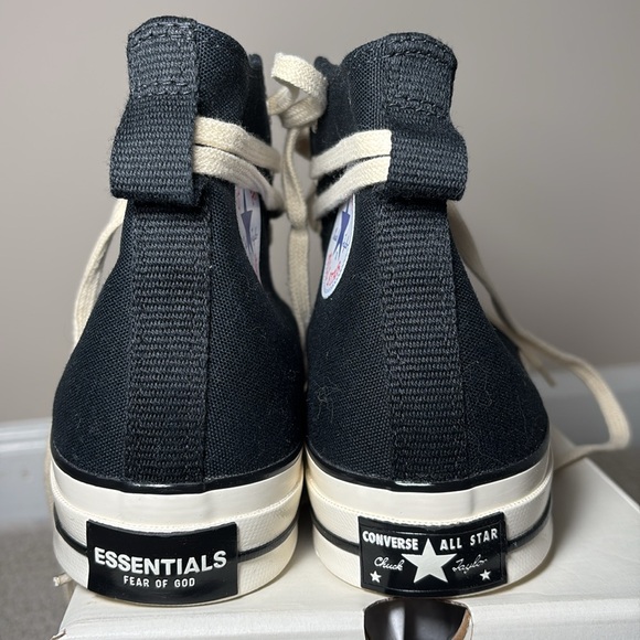 Converse X Essentials Fear of God Chuck 70 Hi Black and Cream - Picture 6 of 10